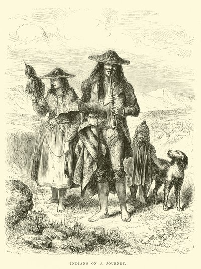 Indians on a Journey by Edouard Riou